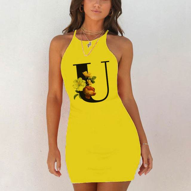 Spaghetti Camisole Mini Short Dress Women Plus Size Bodycon Dress - Mubimart