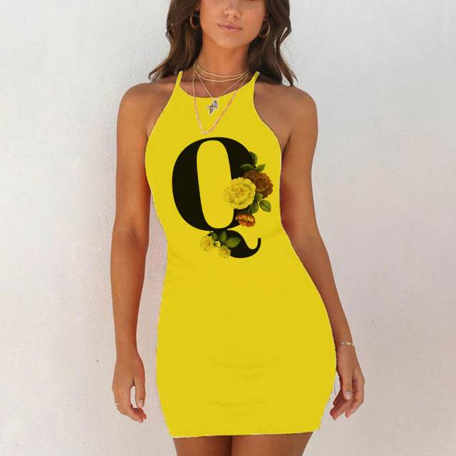 Spaghetti Camisole Mini Short Dress Women Plus Size Bodycon Dress - Mubimart