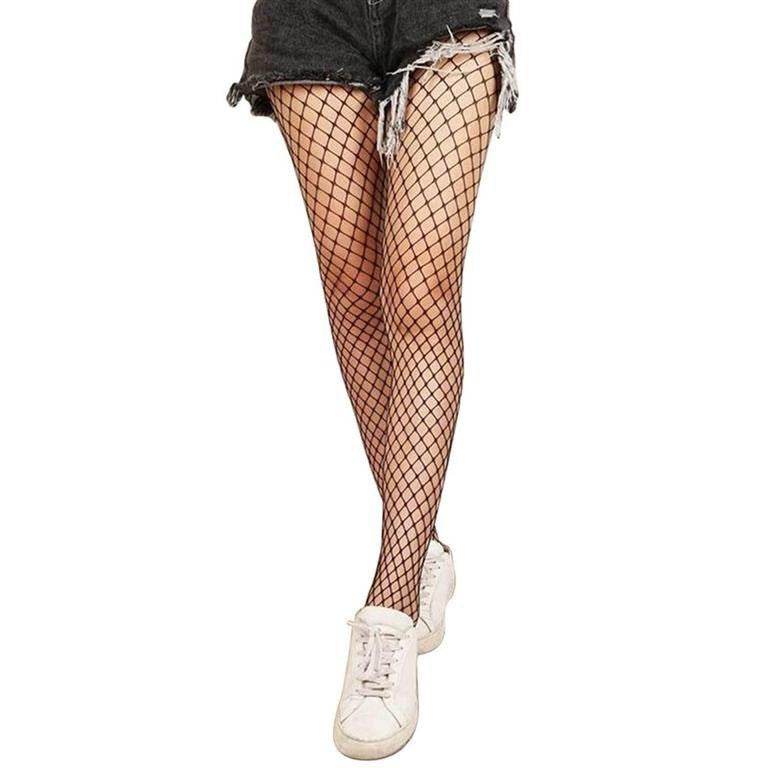 Hollow Out Pantyhose Women Stockings Club Party Hosiery Mesh - Mubimart