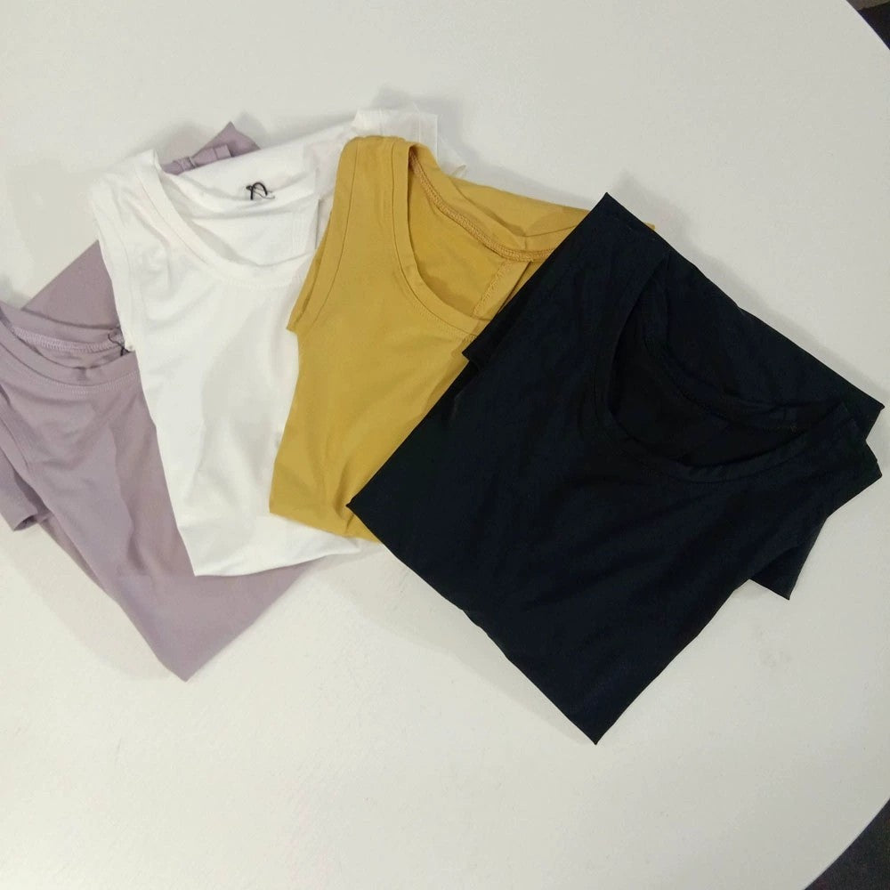 Yoga Top Sports Shirt Yoga Tank Top Women Loose Shirt Ladies Workout Tops Workout Shirt - Mubimart - Tank Top 