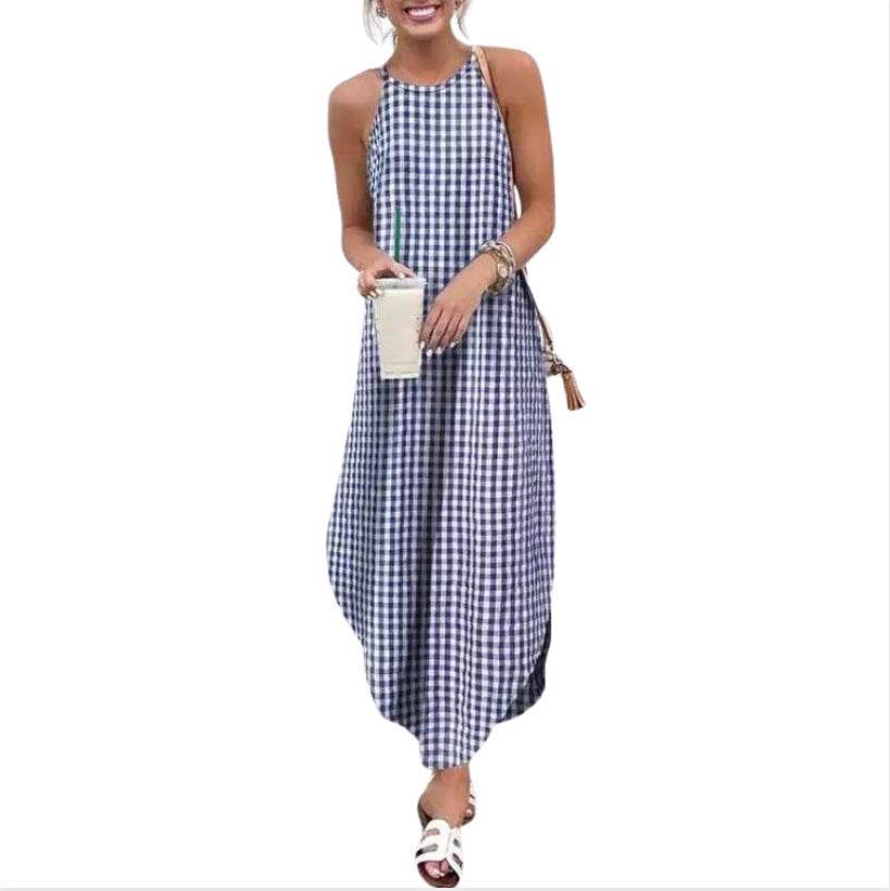 Loose Sleeveless Dress Camisole Dress - Mubimart