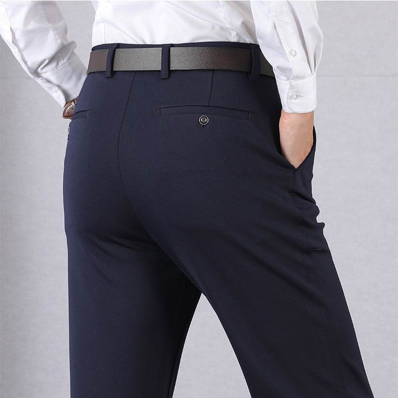 High Stretch Mens Classic Pants - Mubimart