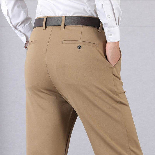 High Stretch Mens Classic Pants - Mubimart