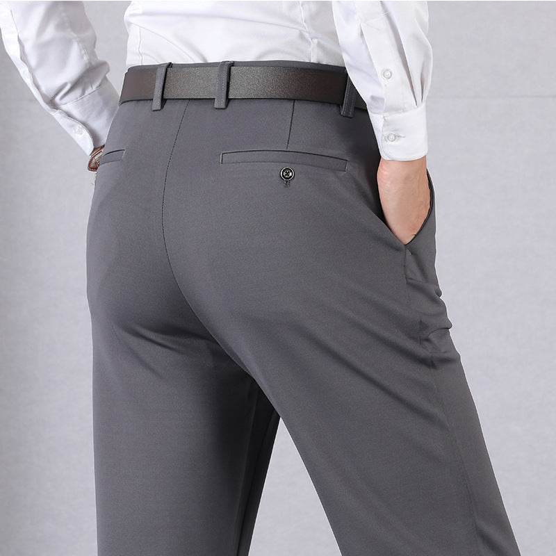 High Stretch Mens Classic Pants - Mubimart