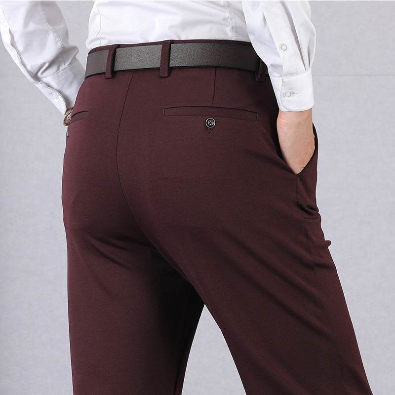 High Stretch Mens Classic Pants - Mubimart