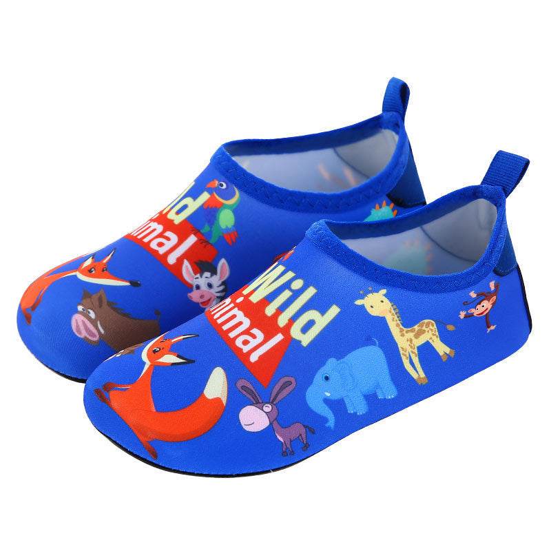 Water Park Cartoon Rubber Sole Beach Socks Shoes - Mubimart