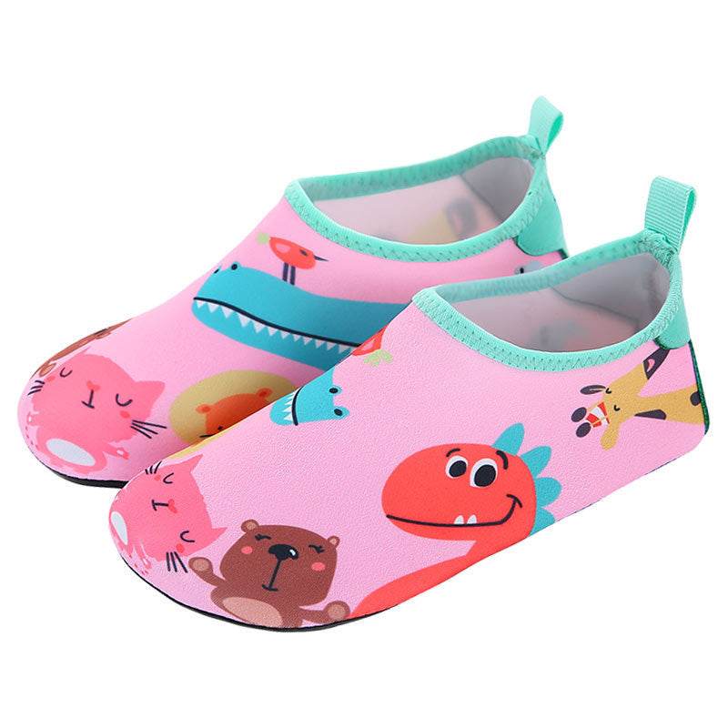 Water Park Cartoon Rubber Sole Beach Socks Shoes - Mubimart