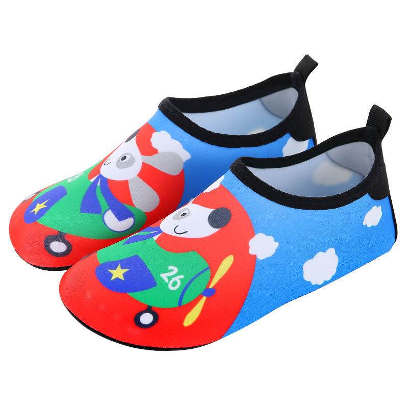 Water Park Cartoon Rubber Sole Beach Socks Shoes - Mubimart