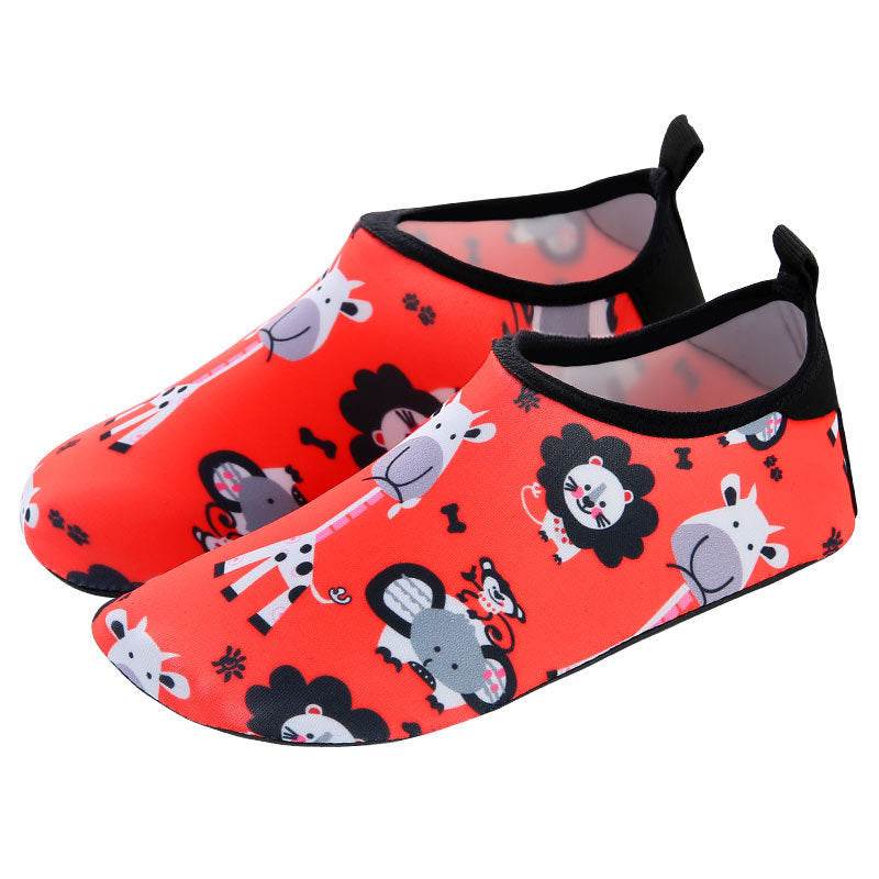 Water Park Cartoon Rubber Sole Beach Socks Shoes - Mubimart