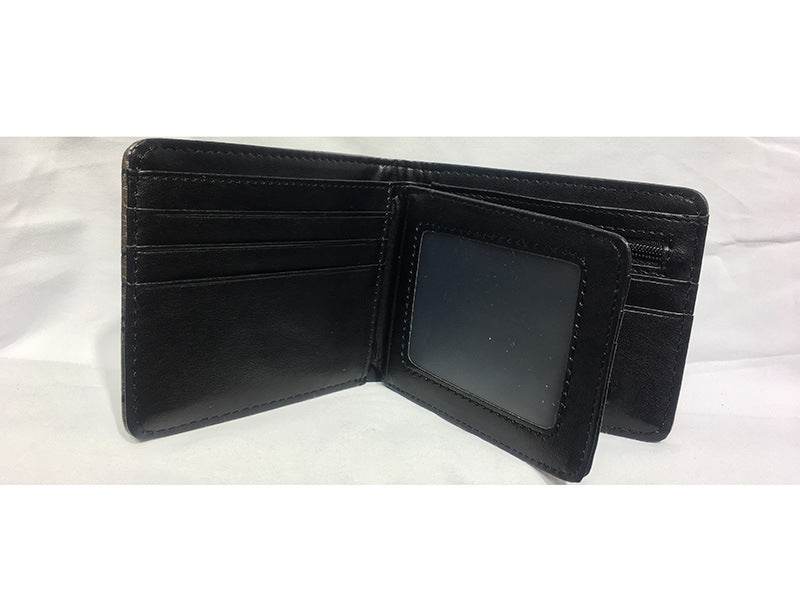 Pulp Fiction Peripheral Wallet PU Leather Embossed Men's Wallet BMF Student Personality Coin Purse Card Case Wallet - Mubimart
