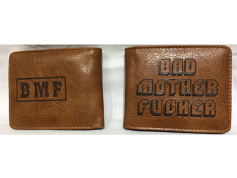 Pulp Fiction Peripheral Wallet PU-Leder geprägte Herren-Geldbörse BMF Student Personality Münzbörse Kartenetui Geldbörse