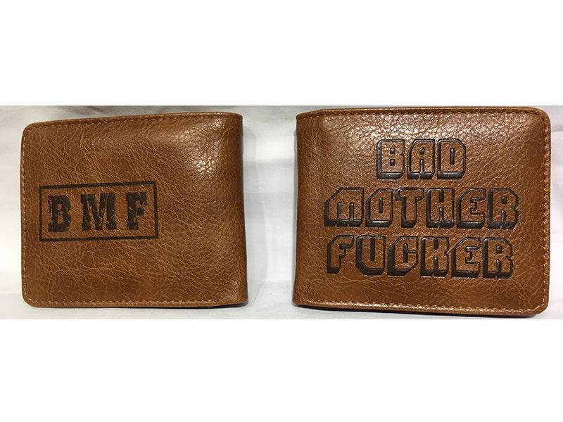 Pulp Fiction Peripheral Wallet PU Leather Embossed Men's Wallet BMF Student Personality Coin Purse Card Case Wallet - Mubimart
