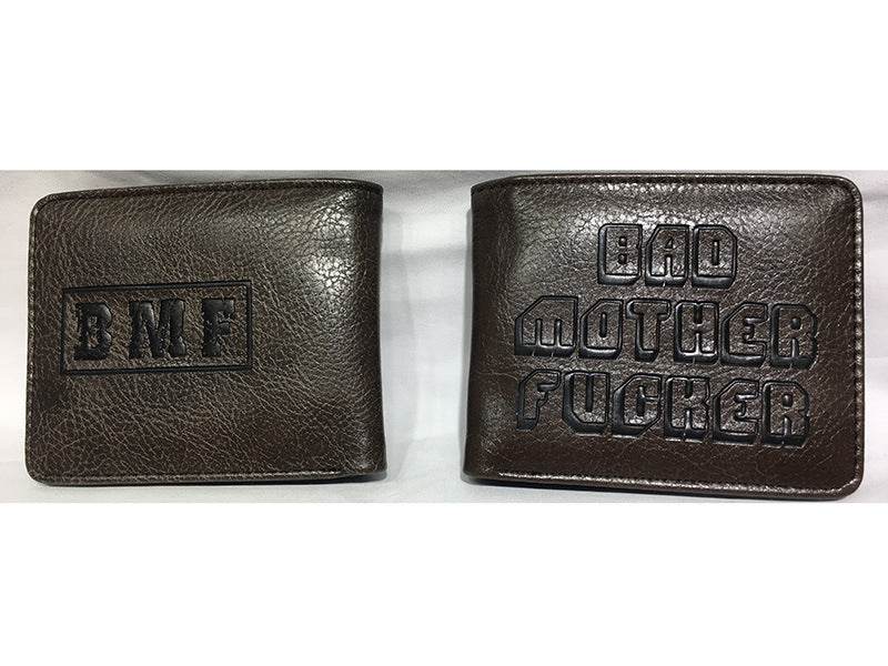 Pulp Fiction Peripheral Wallet PU Leather Embossed Men's Wallet BMF Student Personality Coin Purse Card Case Wallet - Mubimart