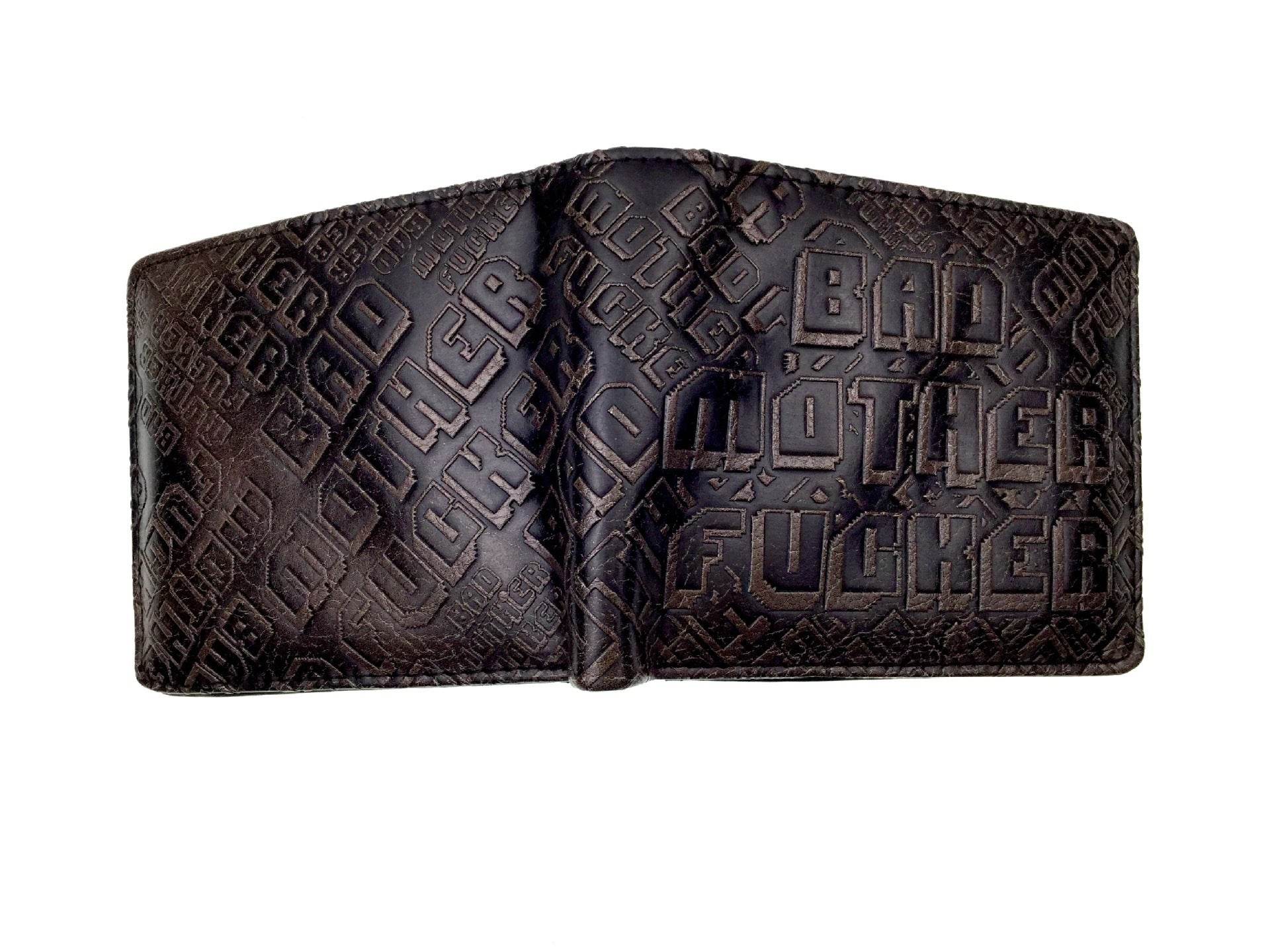 Pulp Fiction Peripheral Wallet PU Leather Embossed Men's Wallet BMF Student Personality Coin Purse Card Case Wallet - Mubimart