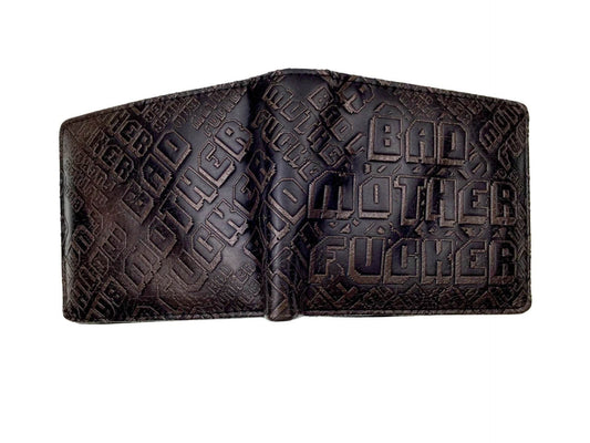 Pulp Fiction Peripheral Wallet PU Leather Embossed Men's Wallet BMF Student Personality Coin Purse Card Case Wallet - Mubimart