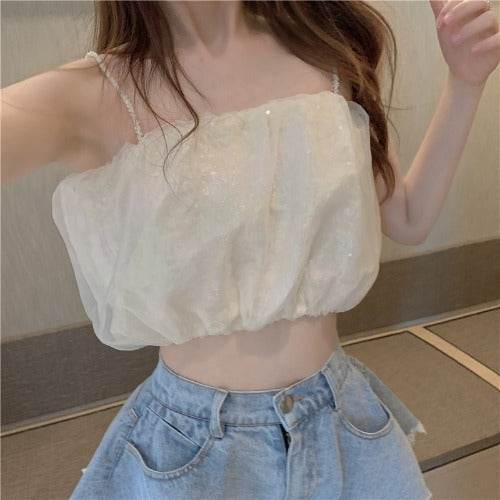 Lace Bottoming, Denim High-waisted Shorts, Two-piece Women - Mubimart