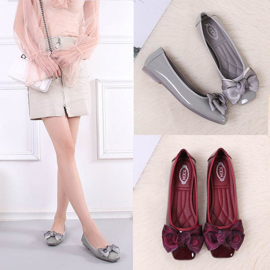 Womens Shoes Ballet Flats Boat Shoes Woman Slip-on Elegant Shine - Mubimart