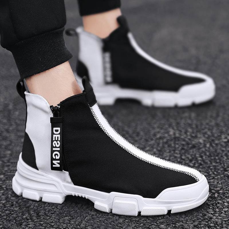 Mens Casual Shoes Sneakers Athletic Leisure Sports Fashion High Top Outdoor Gym - Mubimart