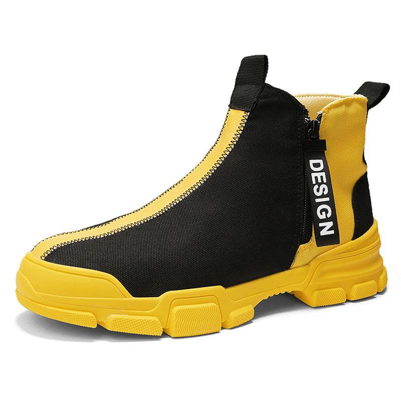 Mens Casual Shoes Sneakers Athletic Leisure Sports Fashion High Top Outdoor Gym - Mubimart