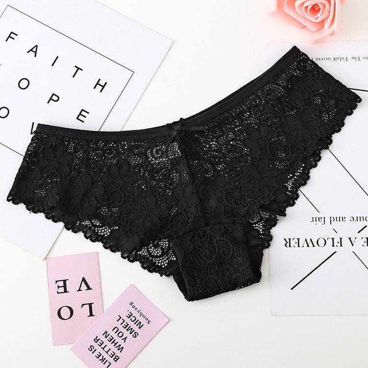 Women's Lace Seamless Thong - Mubimart