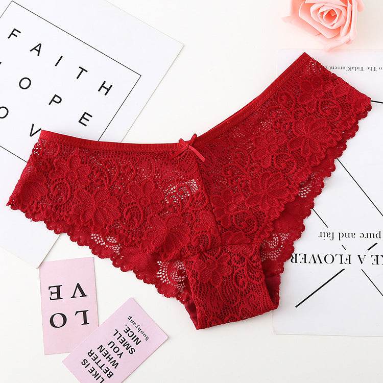 Women's Lace Seamless Thong - Mubimart