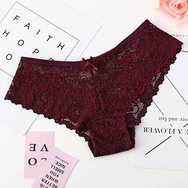 Women's Lace Seamless Thong - Mubimart