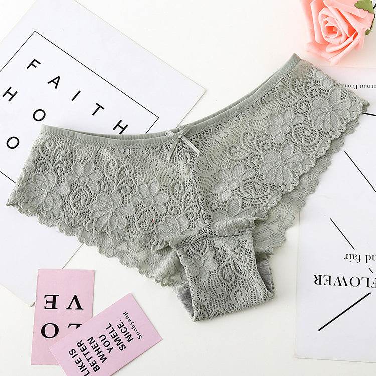 Women's Lace Seamless Thong - Mubimart
