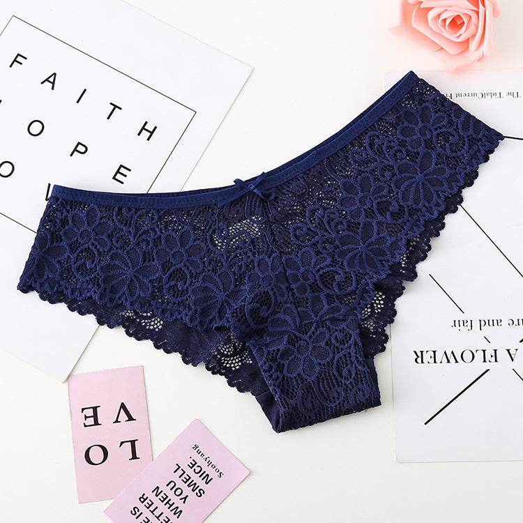 Women's Lace Seamless Thong - Mubimart