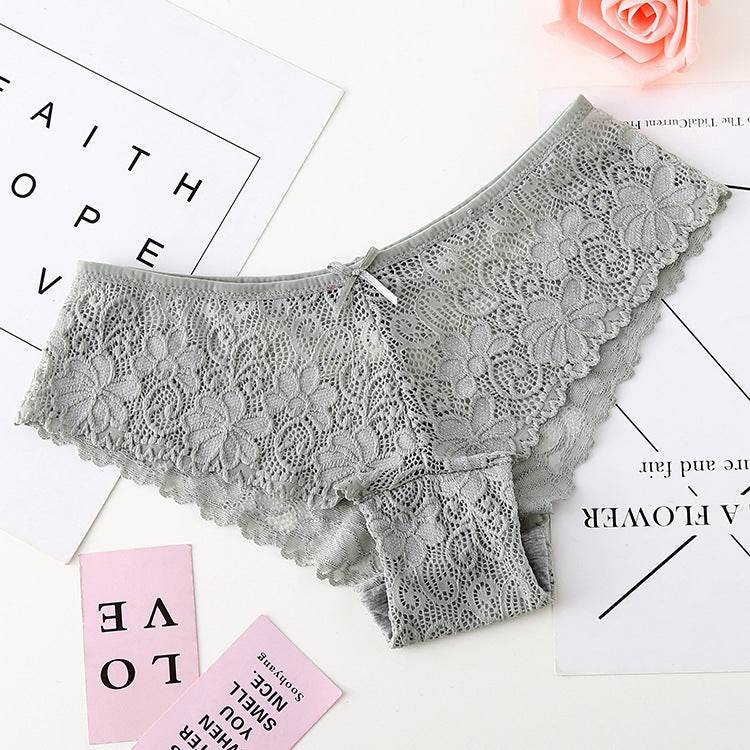 Women's Lace Seamless Thong - Mubimart