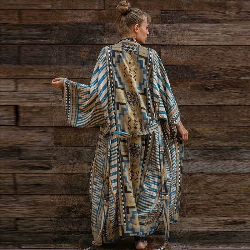 Cotton Beach Cover up Print Bathing suit cover up Swimwear Women Summer Dress Kaftan Robe de Plage Saida de Praia Tunics Pareo - Mubimart