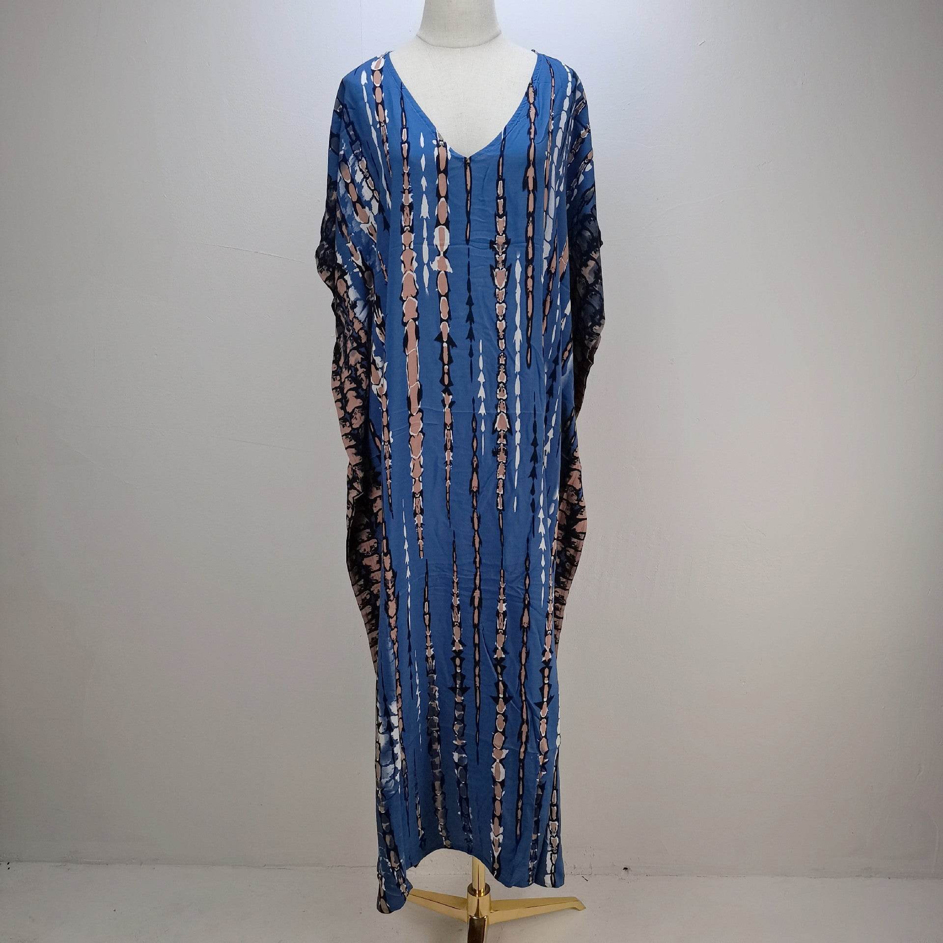 Cotton Beach Cover up Print Bathing suit cover up Swimwear Women Summer Dress Kaftan Robe de Plage Saida de Praia Tunics Pareo - Mubimart