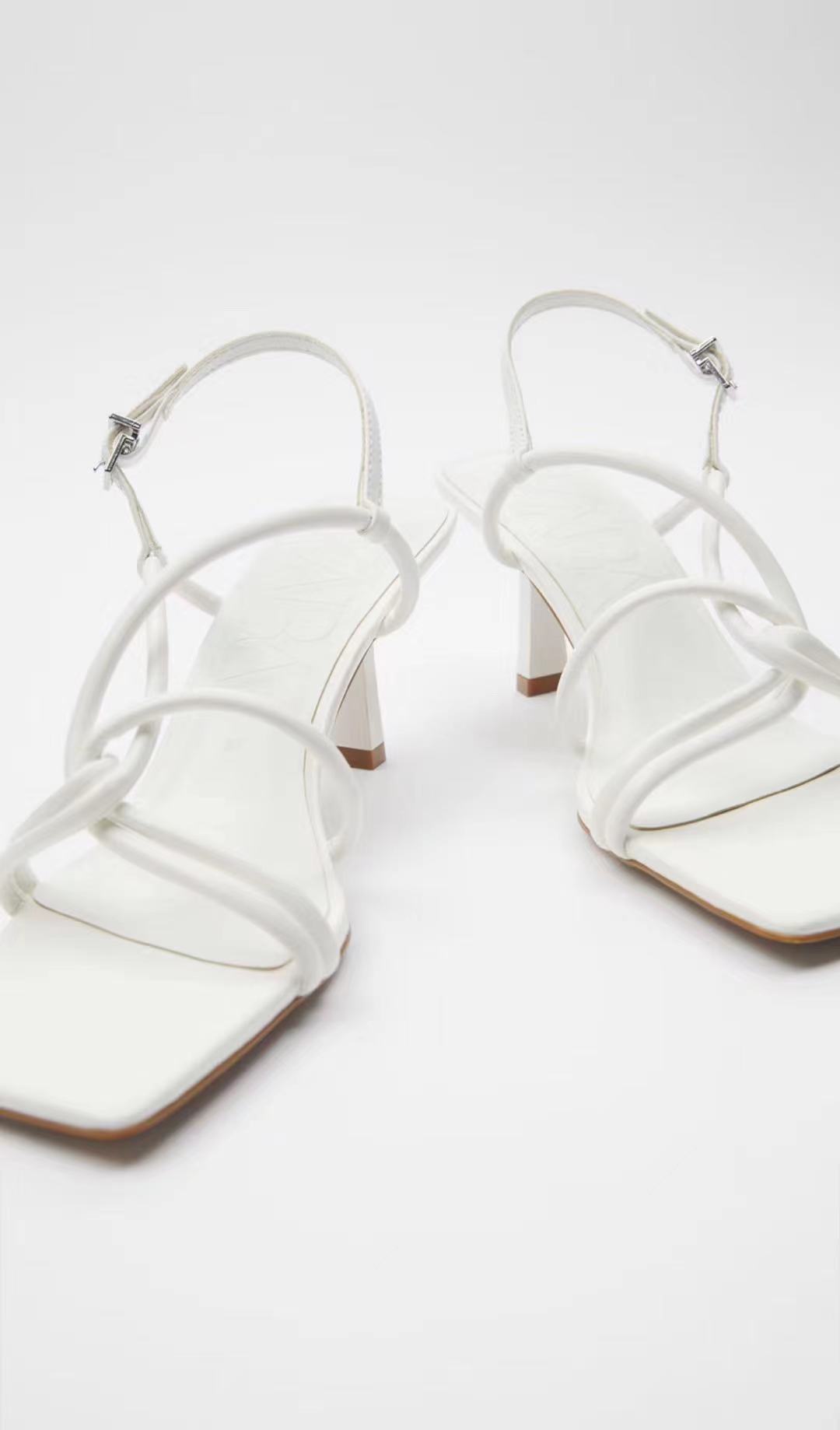 Stiletto Toe Buckle Sandals