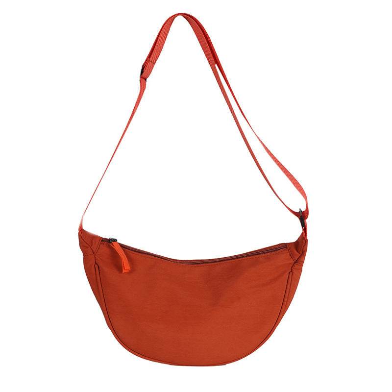 Nylon Messenger Dumpling Bag Women - Mubimart