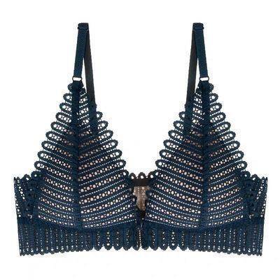 Gathering bra thin cup back bra - Mubimart