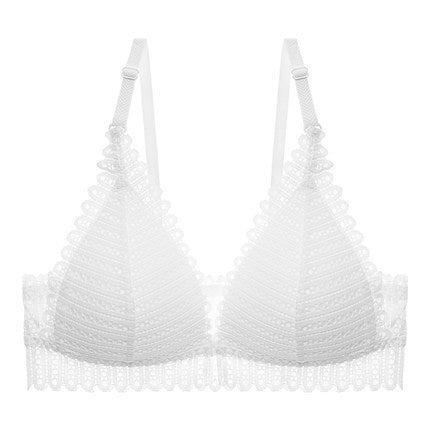 Gathering bra thin cup back bra - Mubimart -  