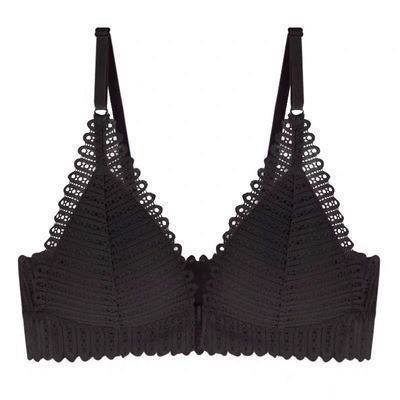 Gathering bra thin cup back bra - Mubimart