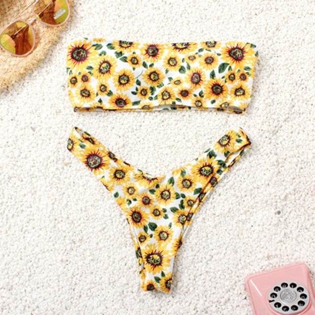 Bikini Swimwear Women Push Up Swimsuit - Mubimart