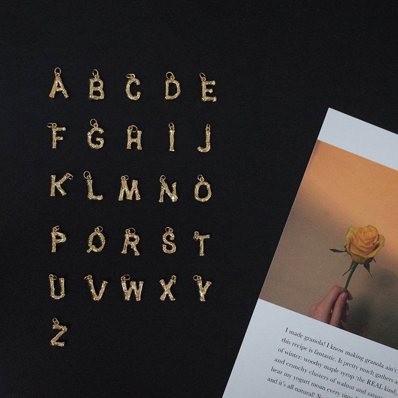 14K Gold-plated 26 Bamboo Letter Anklets Can Be Stacked To Wear Holiday Ins Personalized Foot Decoration Net Red Anklet - Mubimart