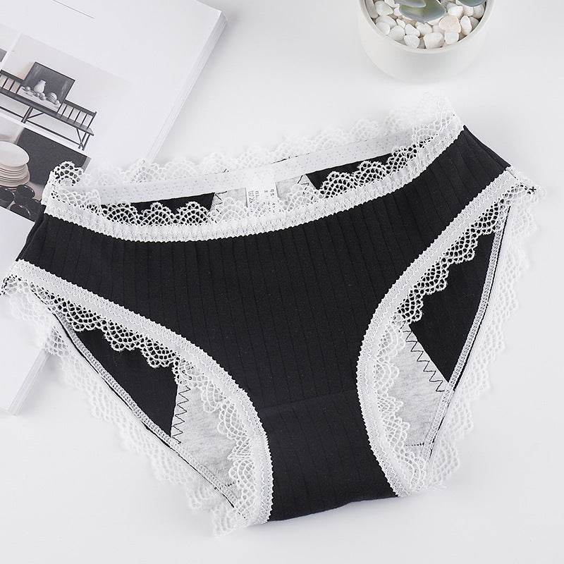 Japanese Physiological Underpants, Cotton Lace Leak-proof Safety And Sanitary Pants - Mubimart