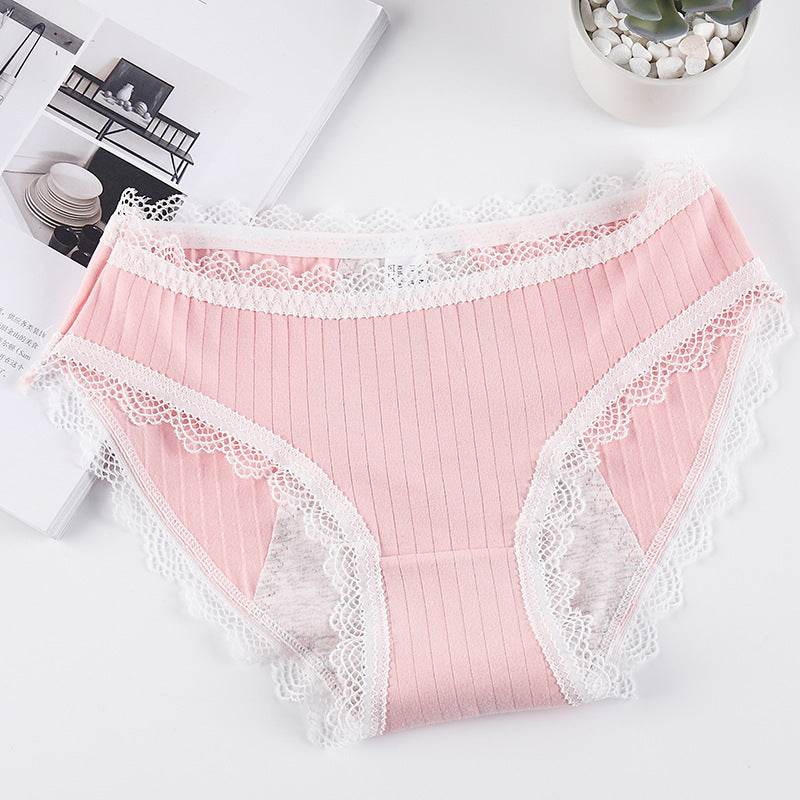 Japanese Physiological Underpants, Cotton Lace Leak-proof Safety And Sanitary Pants - Mubimart