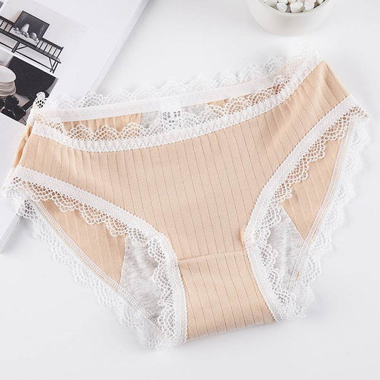 Japanese Physiological Underpants, Cotton Lace Leak-proof Safety And Sanitary Pants - Mubimart