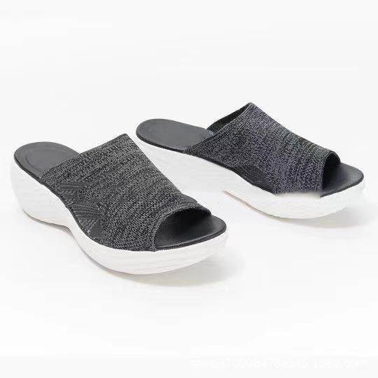 Plus Size Women's Shoes Summer Comfort Casual Sport Sandals Women Beach Wedge Sandals - Mubimart