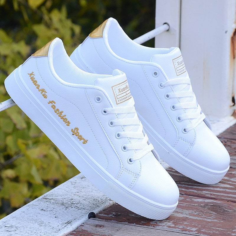 White Trendy Sports Casual Shoes Men - Mubimart