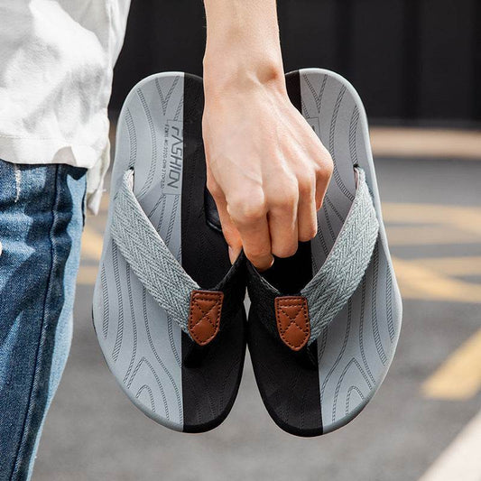 EVA Soft Sole Lightweight Flip Flops Flip Flops Beach Shoes - Mubimart