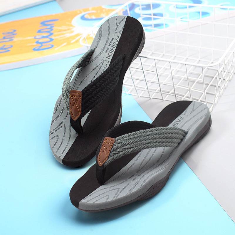 EVA Soft Sole Lightweight Flip Flops Flip Flops Beach Shoes - Mubimart
