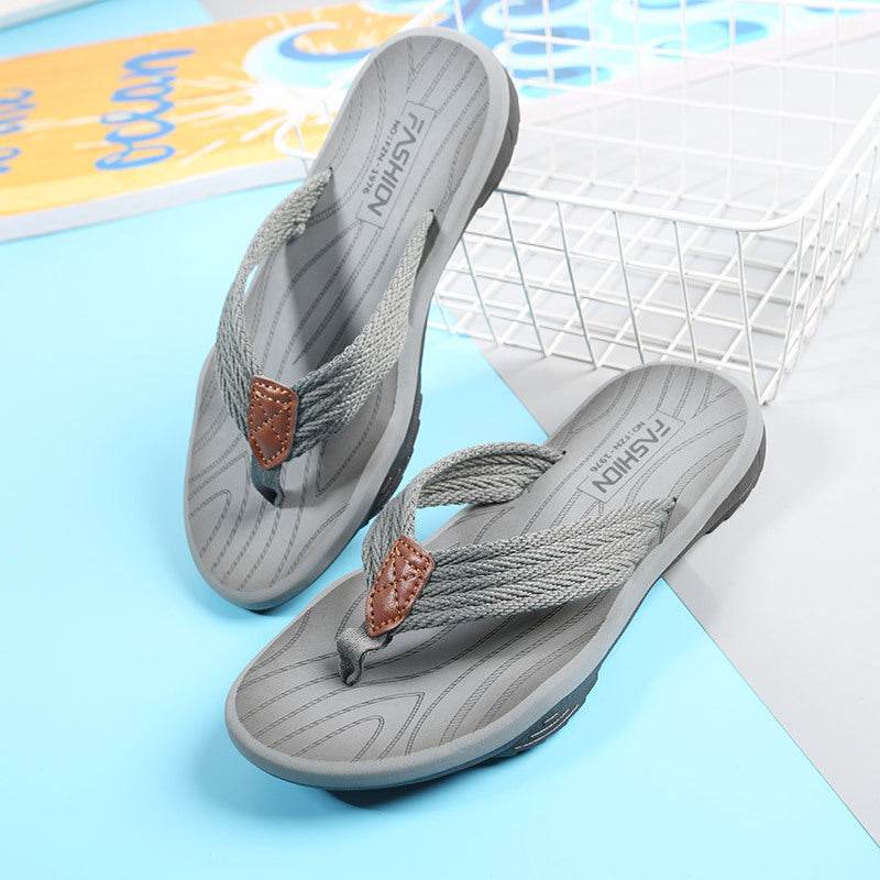 EVA Soft Sole Lightweight Flip Flops Flip Flops Beach Shoes - Mubimart