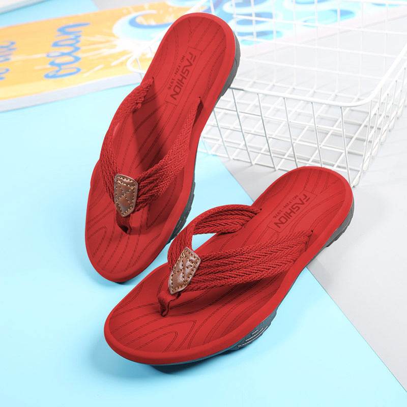 EVA Soft Sole Lightweight Flip Flops Flip Flops Beach Shoes - Mubimart