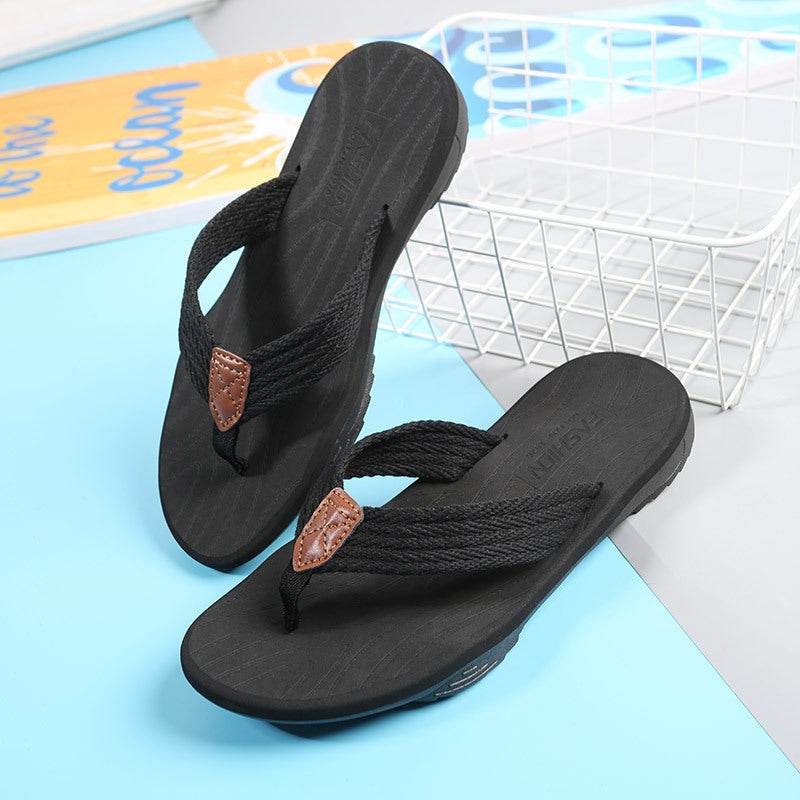 EVA Soft Sole Lightweight Flip Flops Flip Flops Beach Shoes - Mubimart
