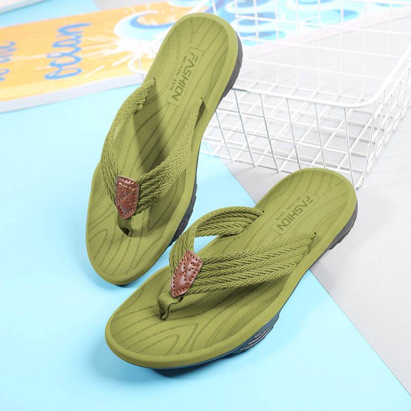 EVA Soft Sole Lightweight Flip Flops Flip Flops Beach Shoes - Mubimart