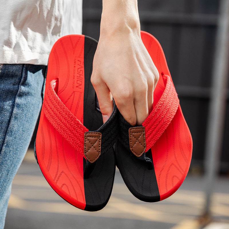EVA Soft Sole Lightweight Flip Flops Flip Flops Beach Shoes - Mubimart